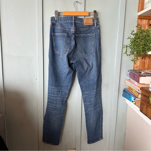Denim Forum THE YOKO HIGH RISE SLIM Blue Jeans - Picture 10 of 14